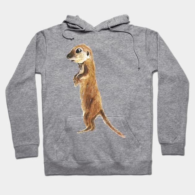 cute little otter watercolor Hoodie by colorandcolor